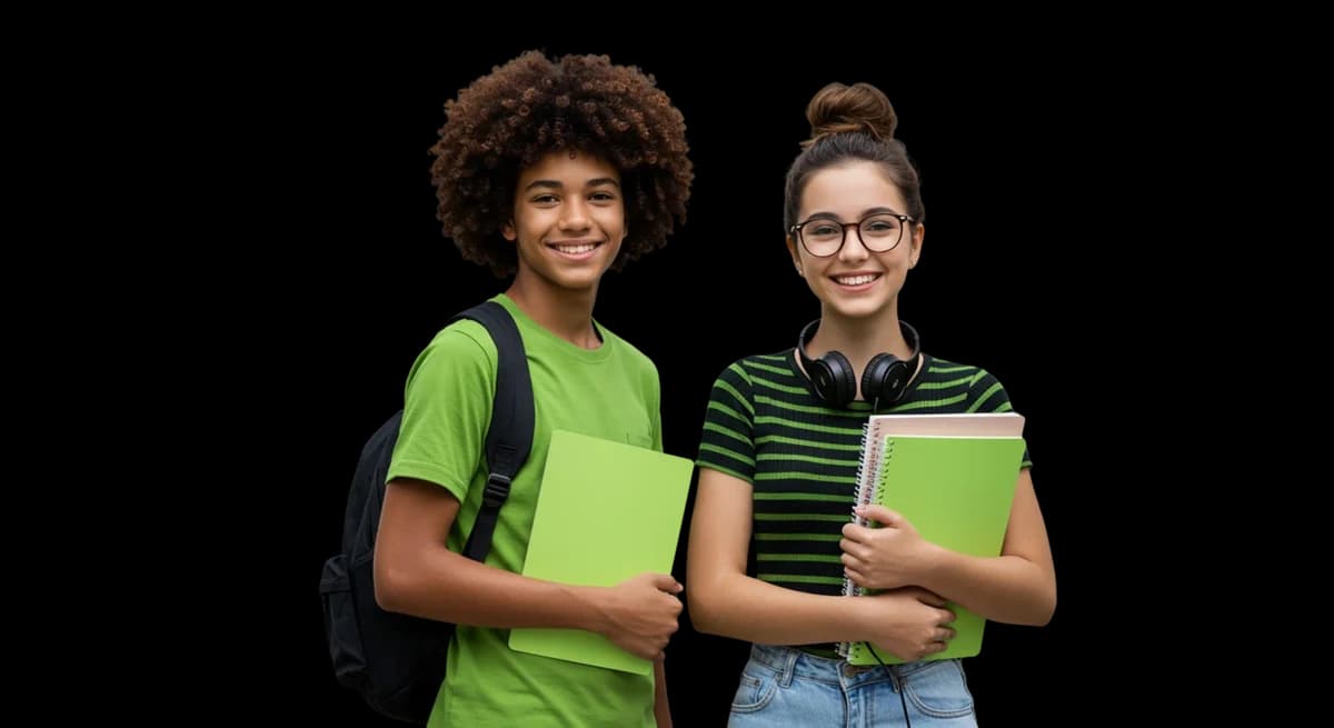 Estudantes preparando-se para o ENEM com o Resumeai